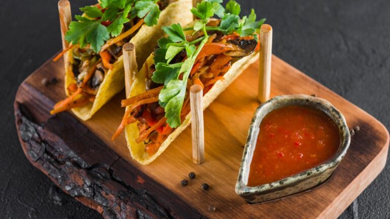 Gochujang Mushroom Tacos: Korean-Mexican Vegan Fusion