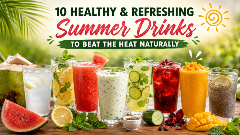 10 Healthy & Refreshing Summer Drinks to Beat the Heat