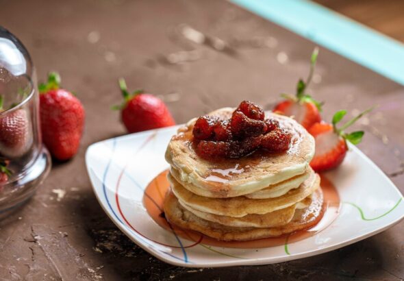 Gluten-free vegan Sunday pancakes
