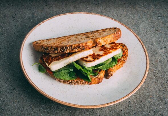 tofu scramble breakfast sandwiches